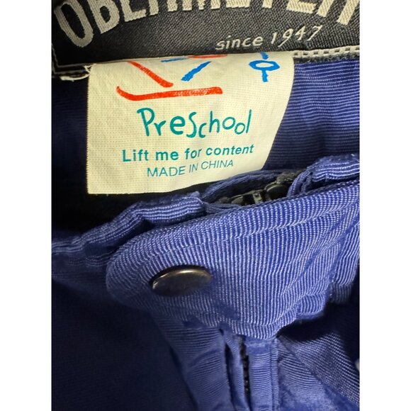 Obermeyer Kids Size 6 Blue Insulated Snow Bib Pants With Adjustable Straps & "I- - Picture 10 of 16